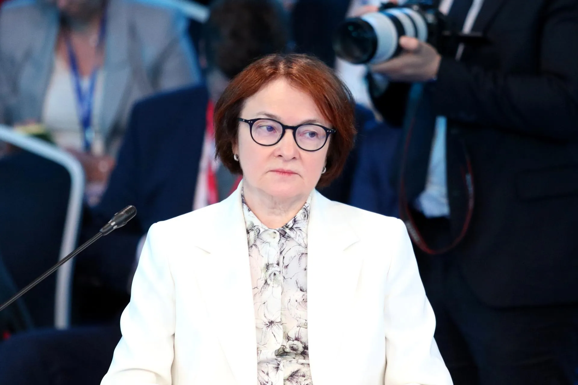 Maksim Konstantinov/ Эльвира Набиуллина на ПМЭФ-2025
