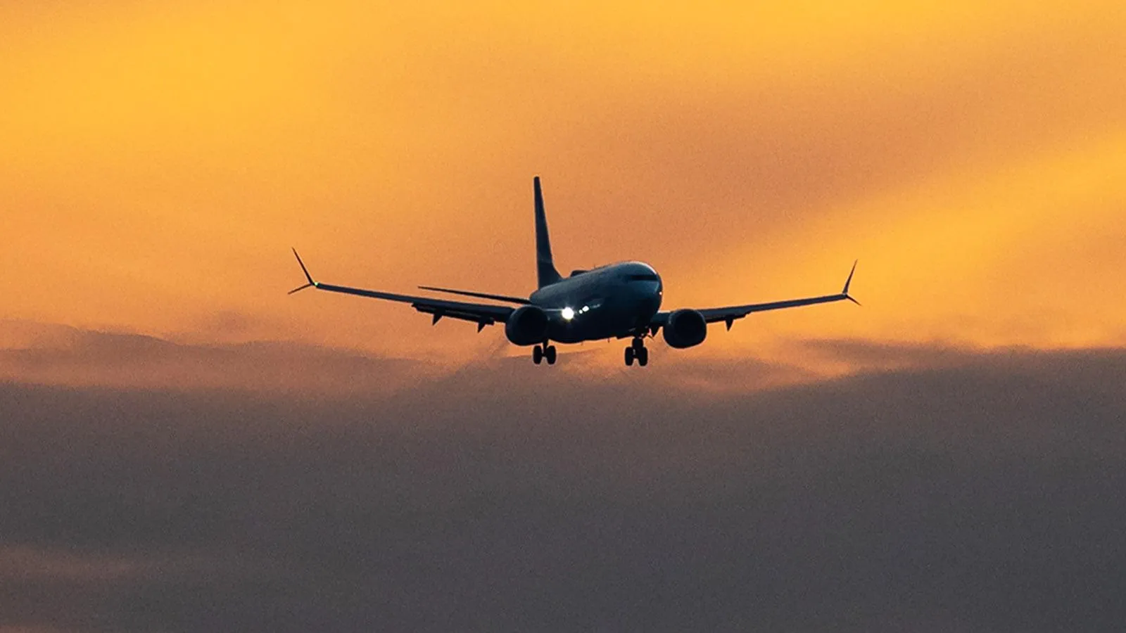 Самолет Boeing 737 MAX прибывает в международный аэропорт Ванкувера, 2021 год. Фото: Darryl Dyck
