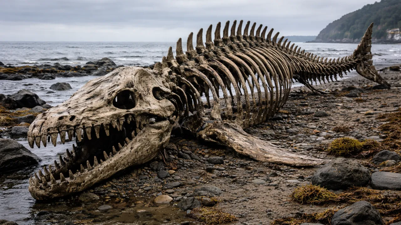 Шестиметровый морской монстр: ученые раскрыли тайну скелета хищника спустя 25 лет