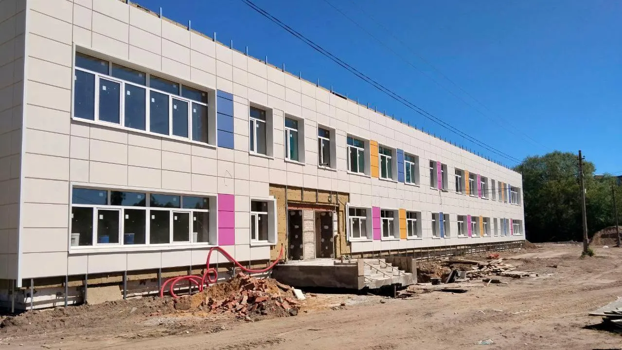 Капремонт дошкольного отделения первой Дрезненской школы в Орехово-Зуево завершен почти наполовину