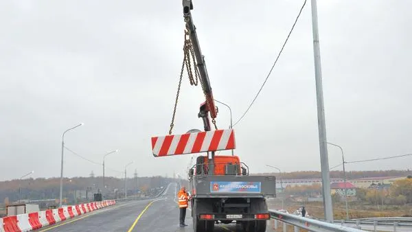 Глава Подмосковья открыл новый путепровод