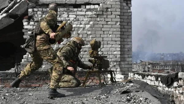 Бойцы ЧВК «Вагнер» в Артемовске.