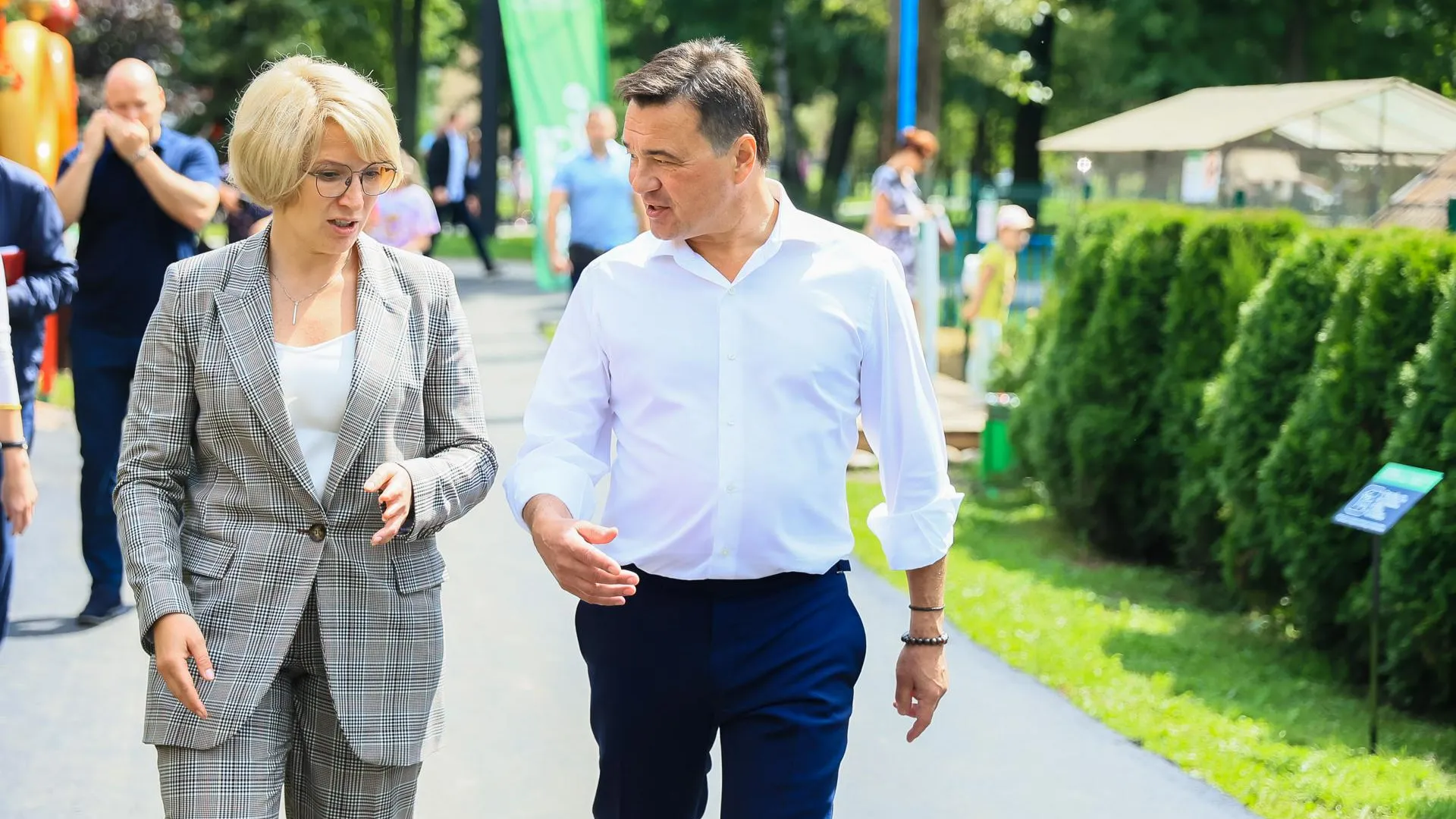 Андрей Воробьев: благоустройство Центрального парка культуры и отдыха в Мытищах завершат в августе