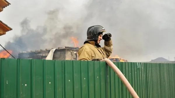 В Коломне произошел пожар в бане