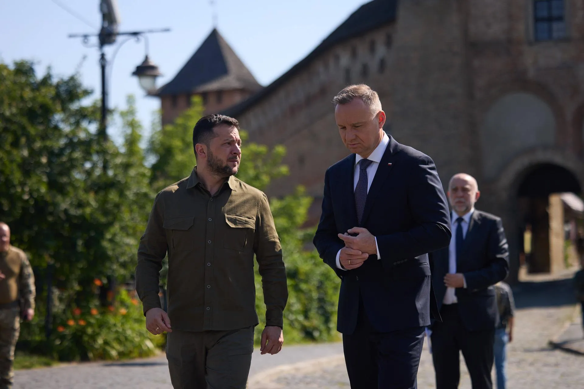 Владимир Зеленский и президент Польши Анджей Дуда
