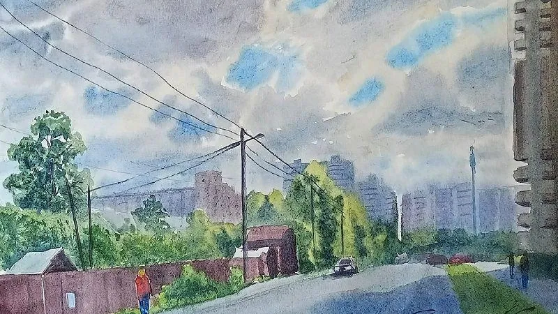 Горожане восхитились реалистичными акварельными рисунками художника из Балашихи