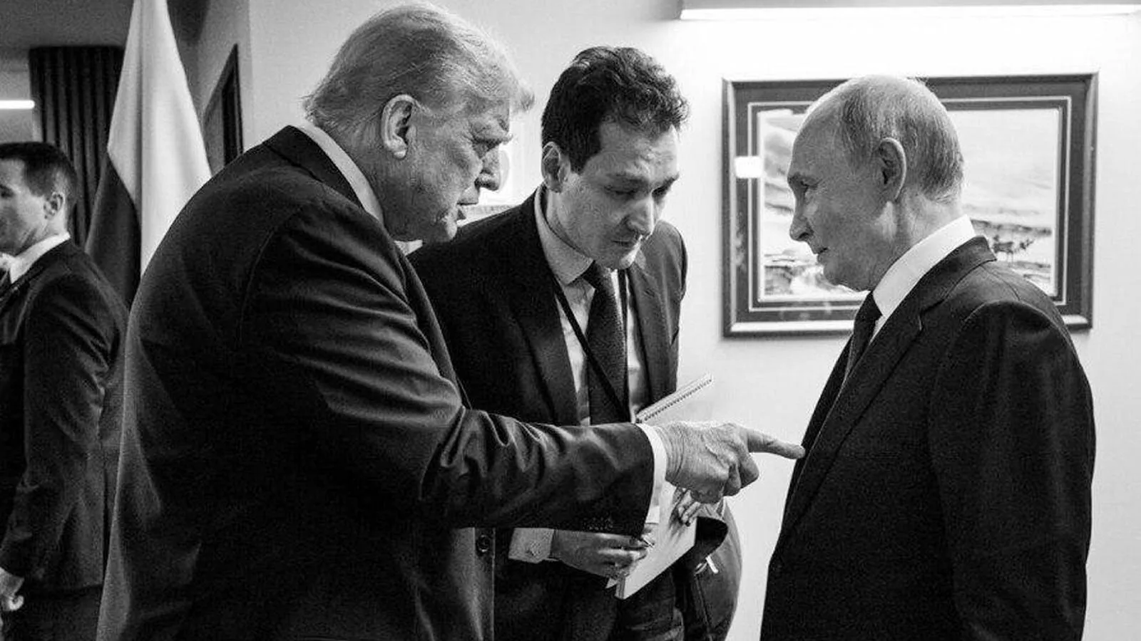Снимок со встречи на Аляске, который опубликовал Дональд Трамп