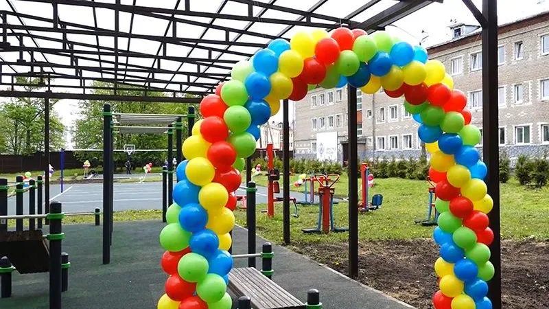 В семейном центре «Созвездие» в Рузе обновили спортплощадки