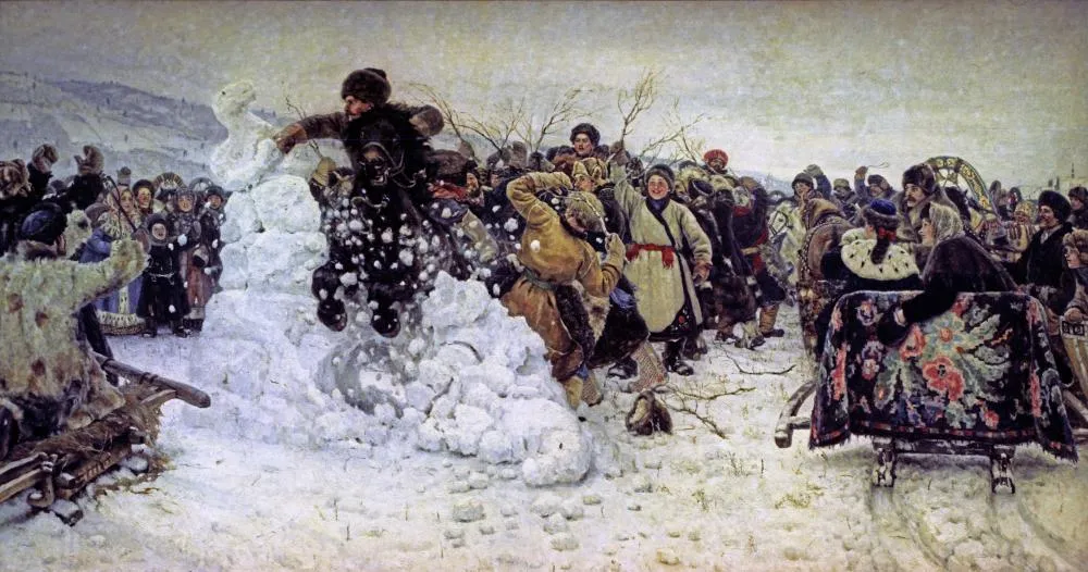 «Взятие снежного городка» Василия Сурикова, 1891 год