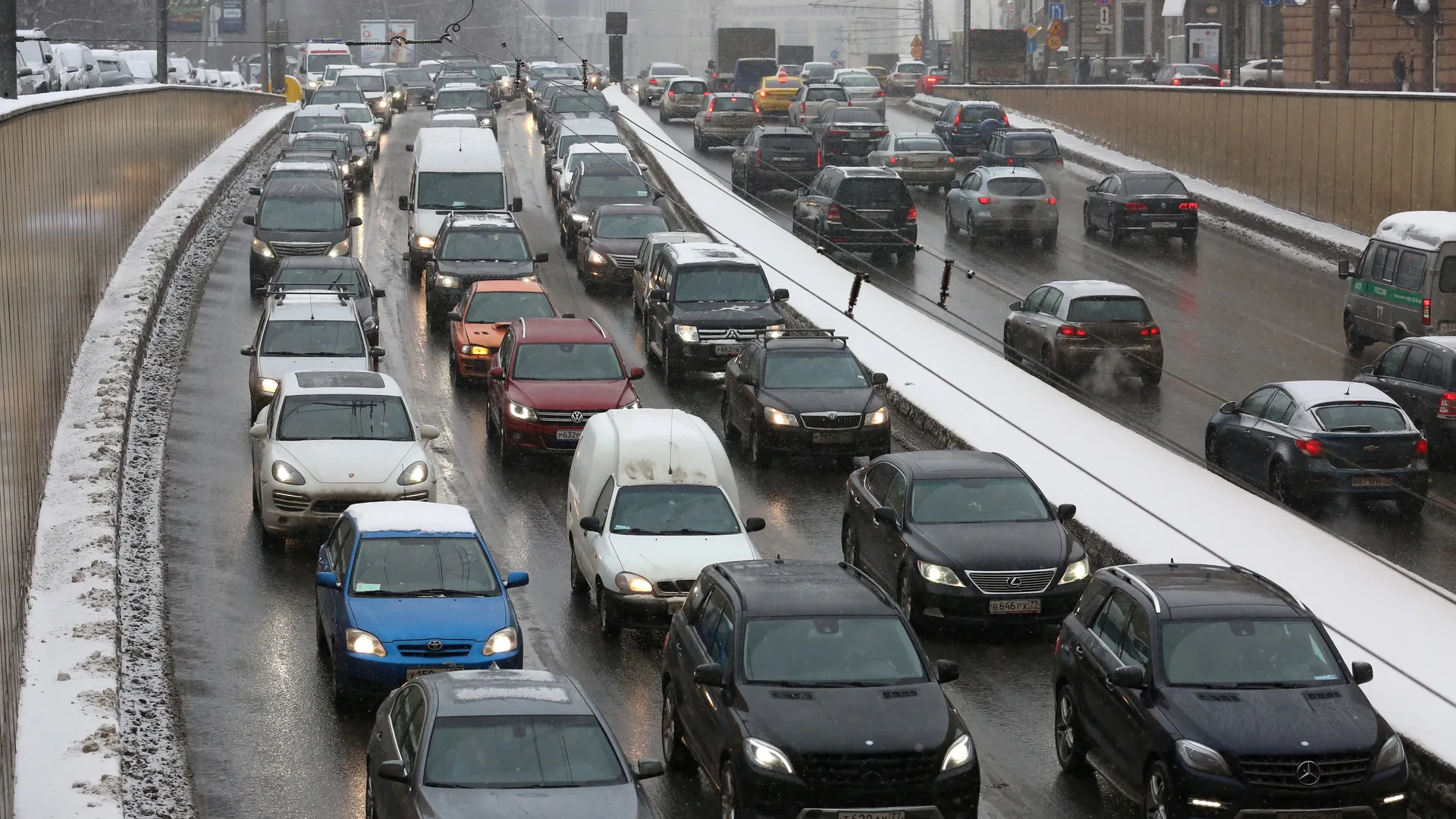 Автомобильное движение в Москве