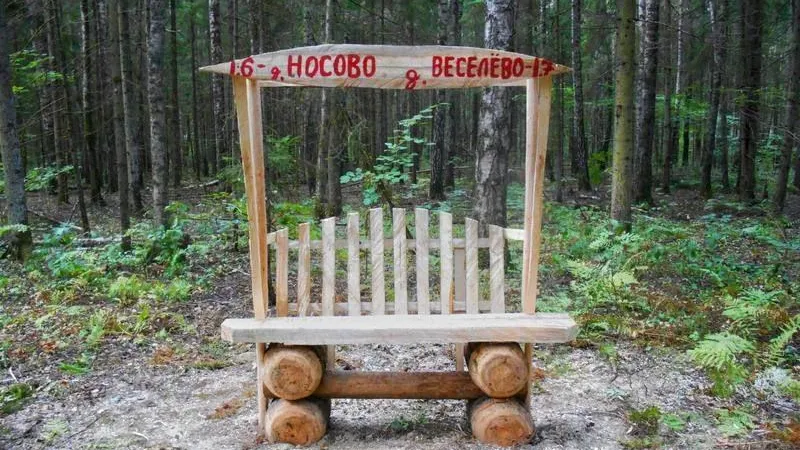 В Наро-Фоминском лесничестве установили лавочки-навигаторы