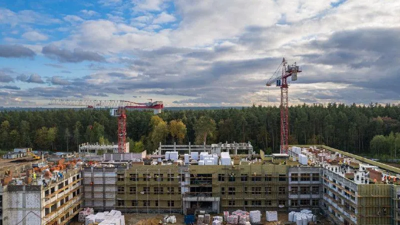 В Красногорске в строящейся школе завершили монолитные работы