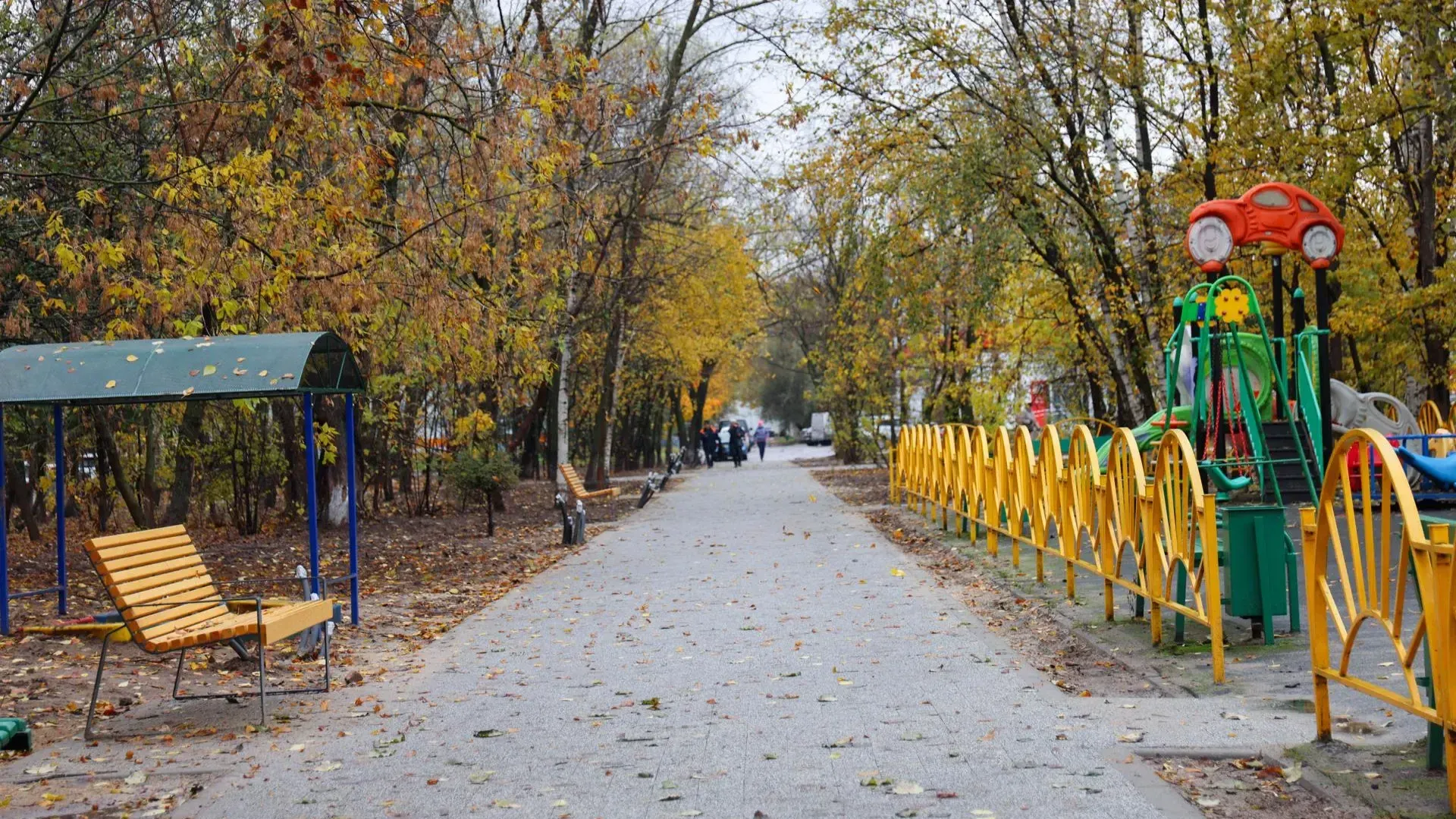 Первый этап благоустройства сквера на улице Октября проходит в Реутове