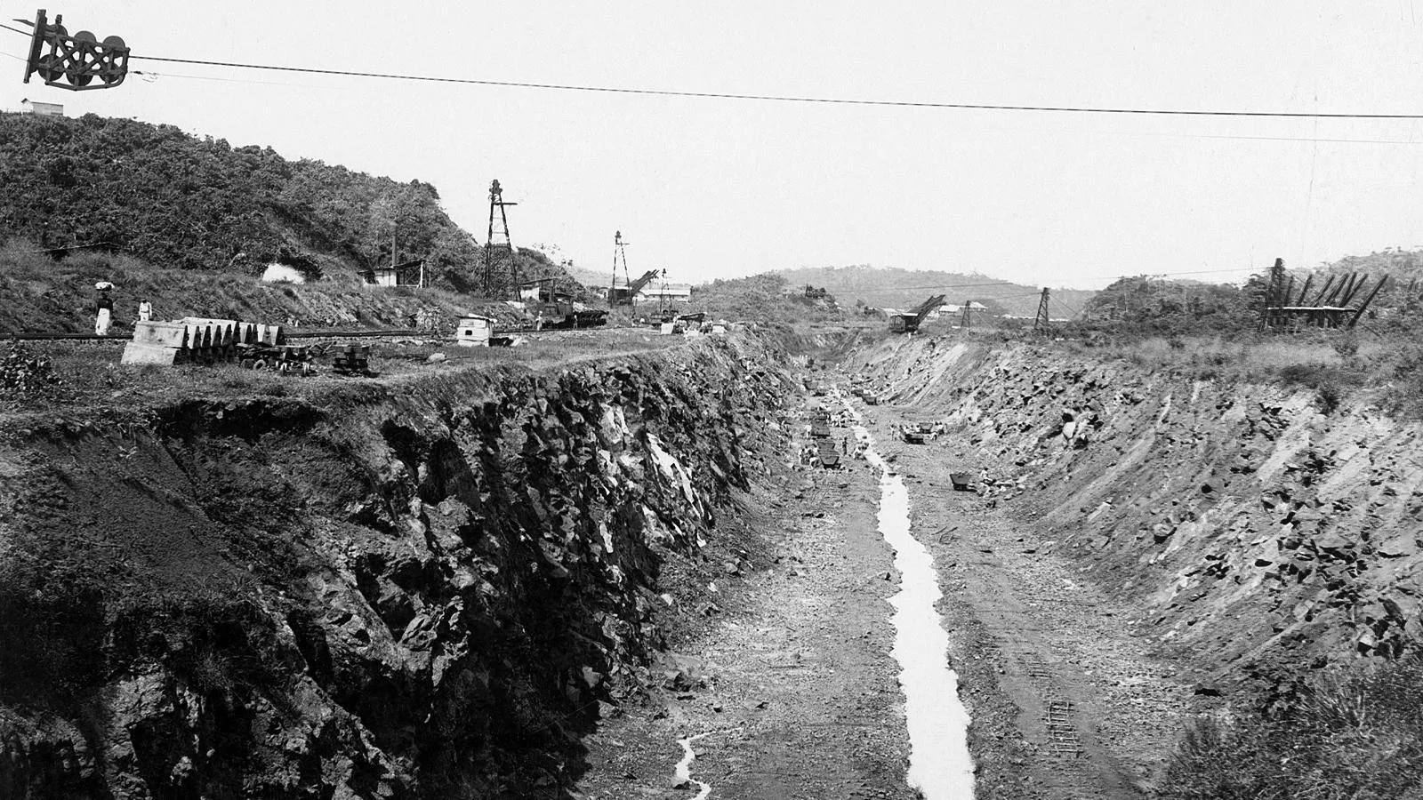 Строительство Панамского канала, 1904 год. Scherl
