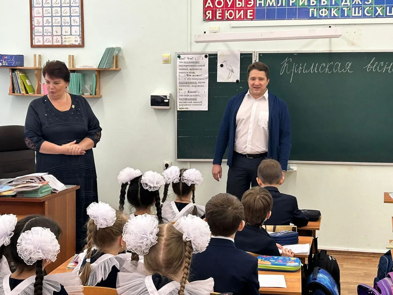 &nbsp;Павла Беражанского пригласили на внеклассное занятие цикла «Разговор о важном»/фото: Шорэна Джахая