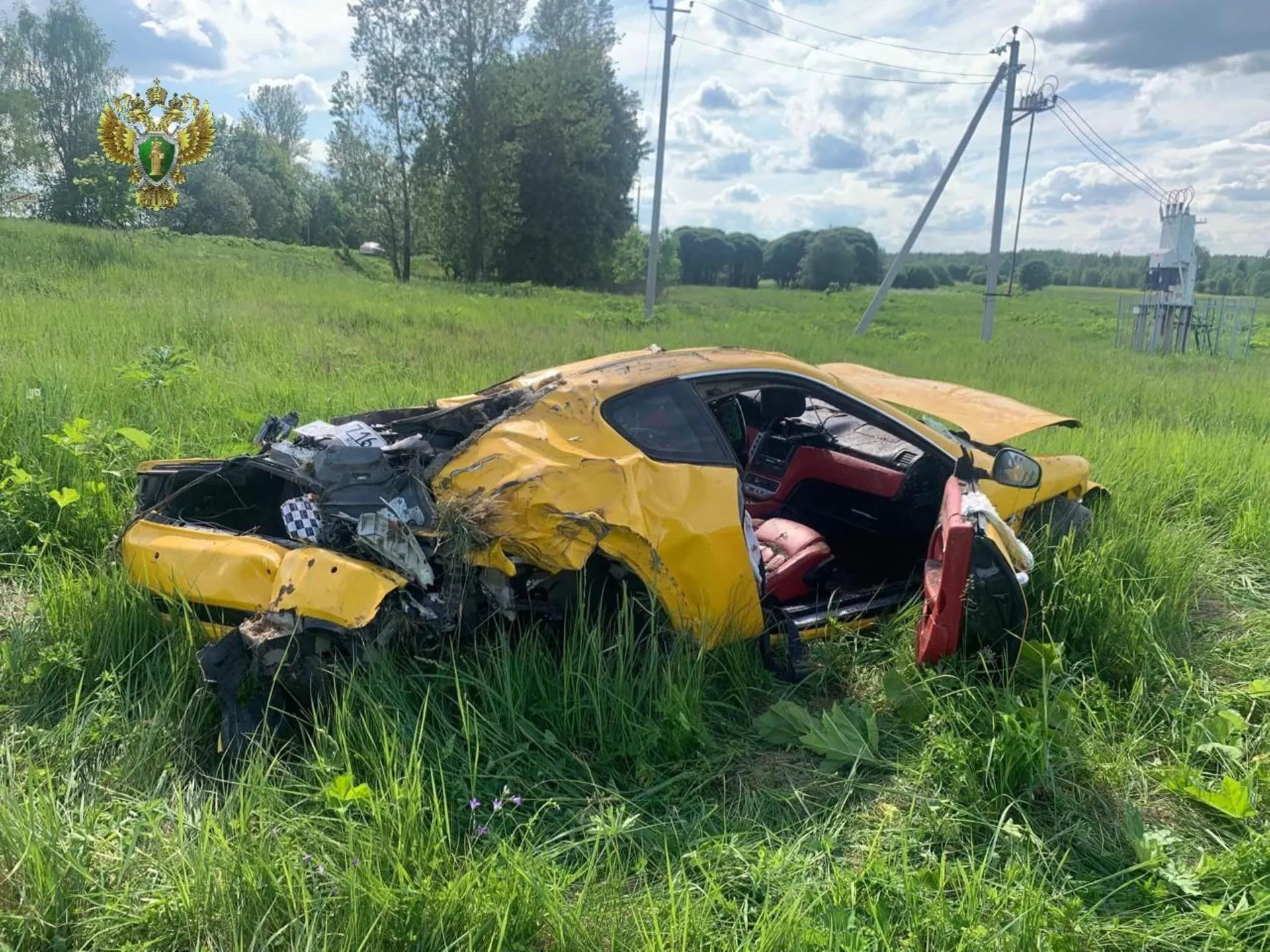 Maserati GranTurismo после аварии под Можайском