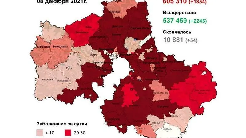Мытищи и Одинцовский округ. Антилидеров по ковиду назвали в Подмосковье