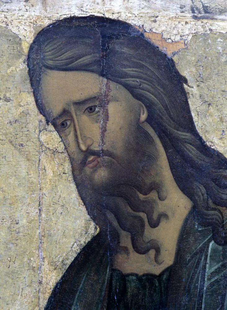 Репродукция иконы «Иоанна Предтеча» (XV век) в Николо-Пешношском монастыре