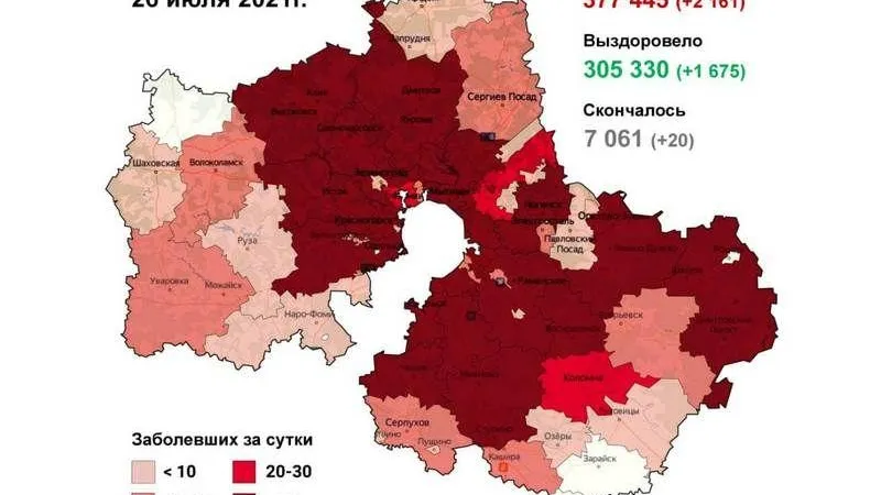 Мытищи и Раменский округ. Антилидеров по COVID-19 назвали в Подмосковье