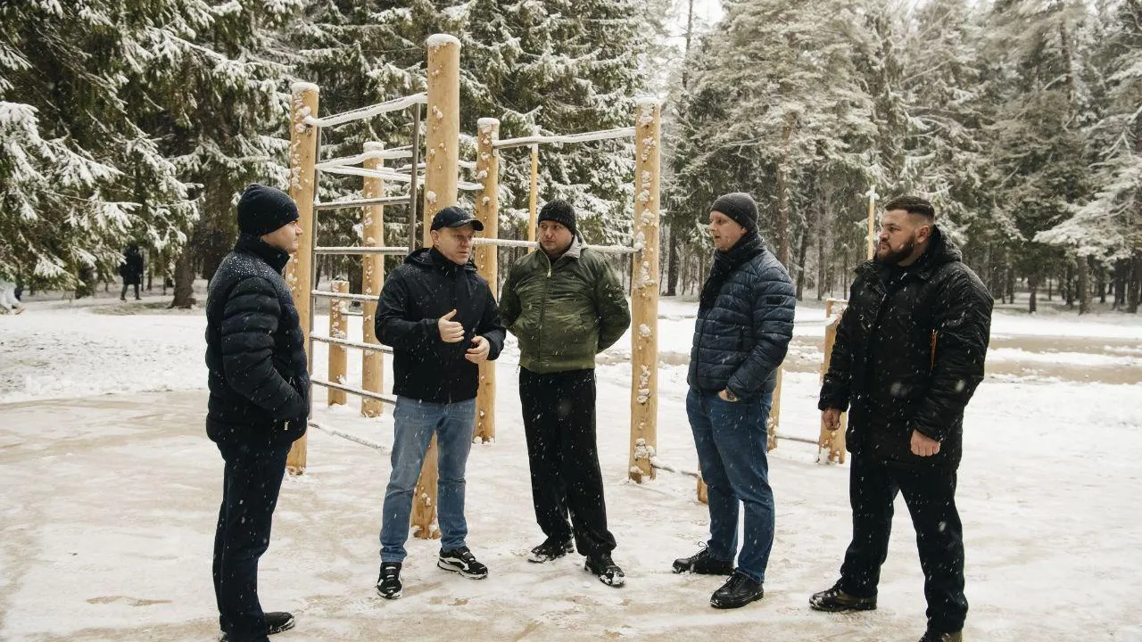 В Пушкинском округе завершается благоустройство лесопарка «Северный»