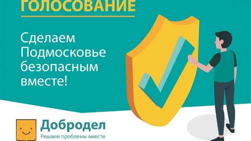 Голосование «Сделаем Подмосковье безопасным вместе!» стартовало на «Доброделе»