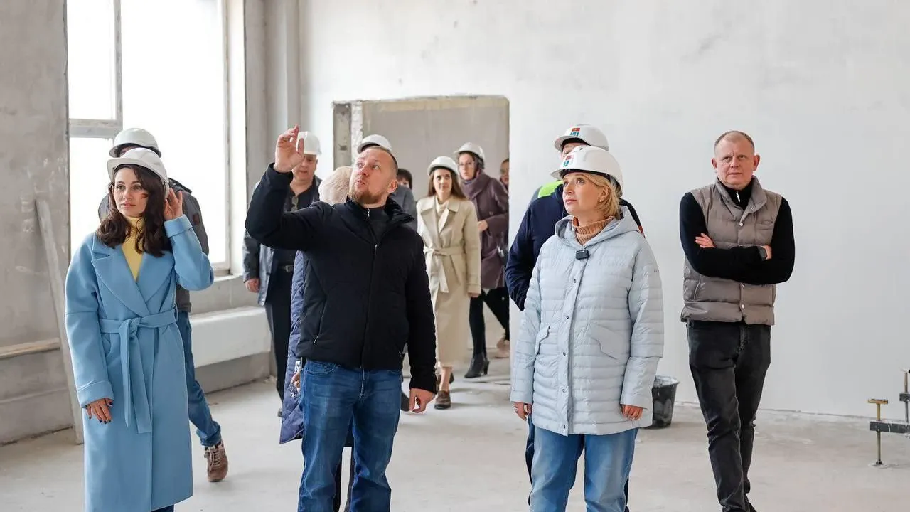В Мытищах высоко оценили темпы работ по строительству школы на 1735 мест