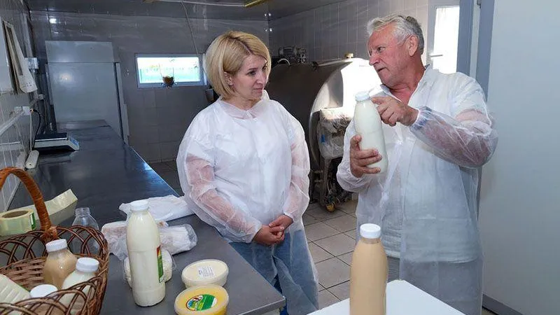 Юлия Купецкая встретилась с руководителем крестьянско‑фермерского хозяйства «ДАНС»
