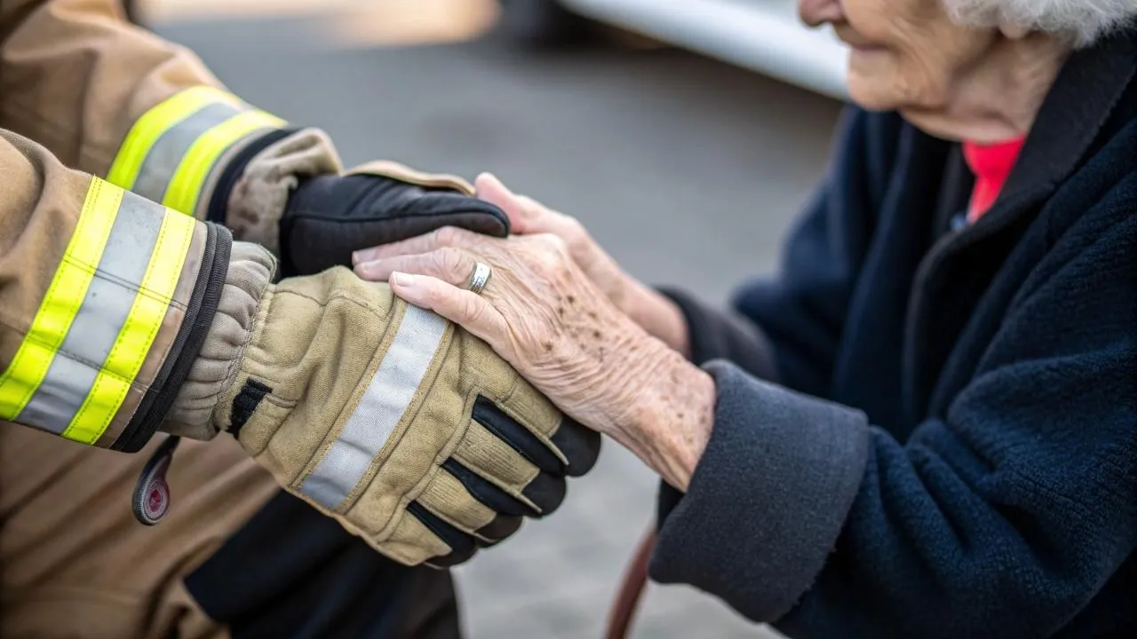 «Откройте, это свои!»: видео переговоров пожарных с испуганной бабушкой покорило чаты Балашихи