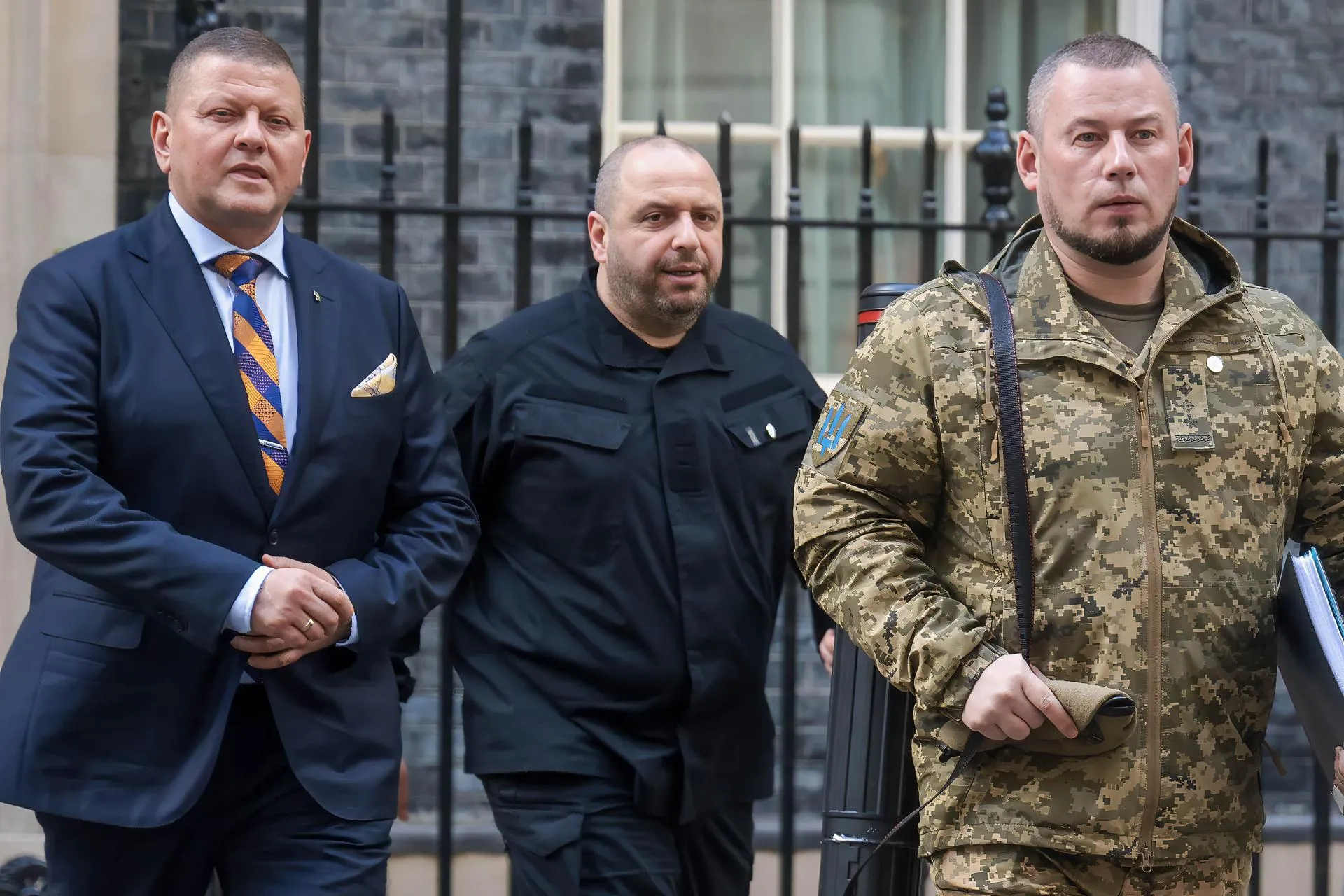 Валерий Залужный (слева) в Лондоне. Martyn Wheatley / i-Images