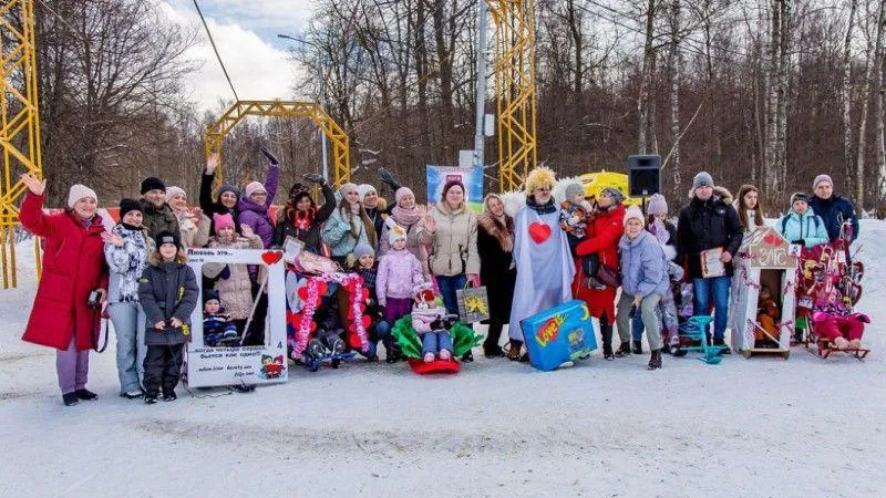 Традиционный конкурс санок прошел в Ступино