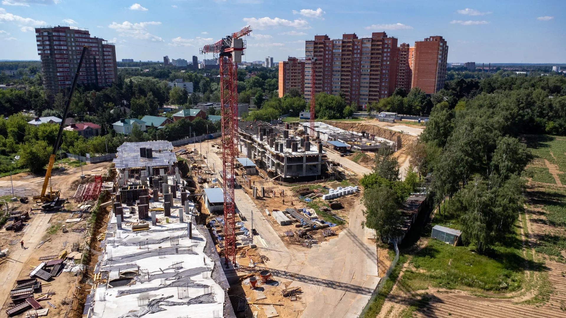 Пять корпусов возводят сейчас в ЖК «Легенда Коренево» в подмосковных Люберцах
