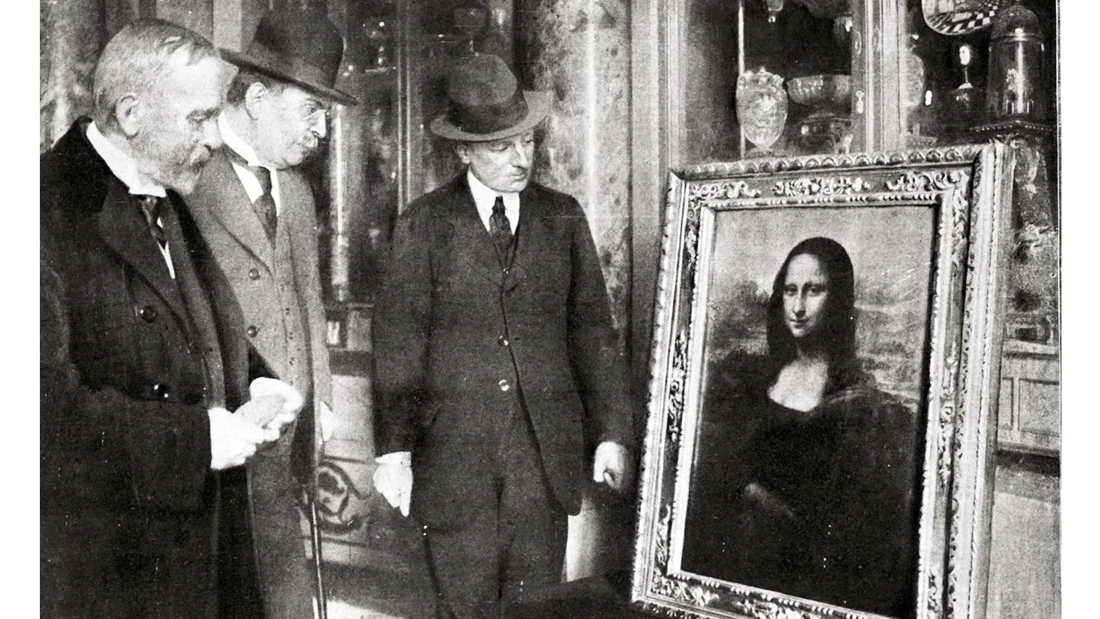 «Мона Лиза» в галерее Уффици во Флоренции, 1913 год