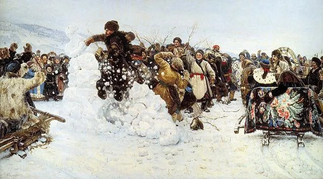 «Взятие снежного городка», Василий Суриков, 1891