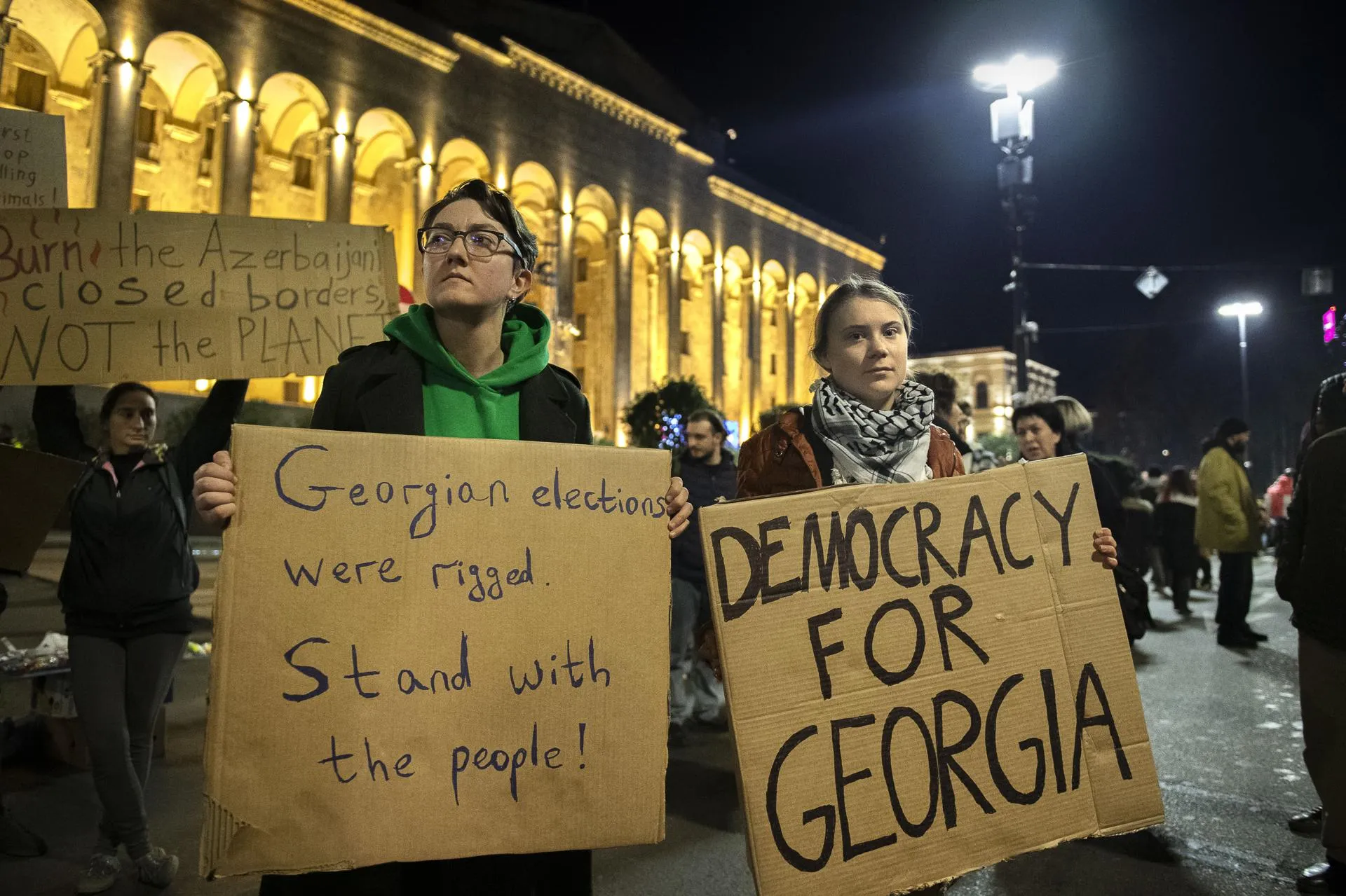 Грета Тунберг в Тбилиси. Jay Kogler/Keystone Press Agency