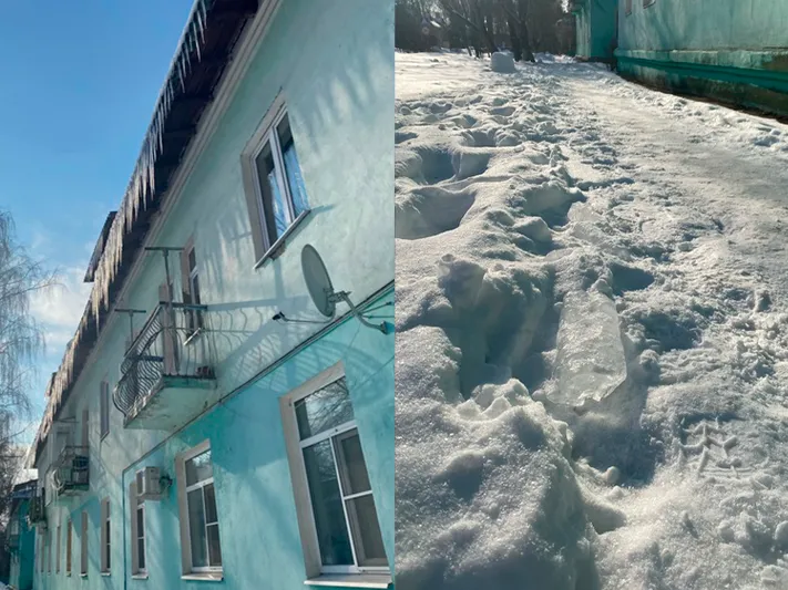 «Надеюсь, не упадут детям на голову»: опасные сосульки испугали жителей Коломны