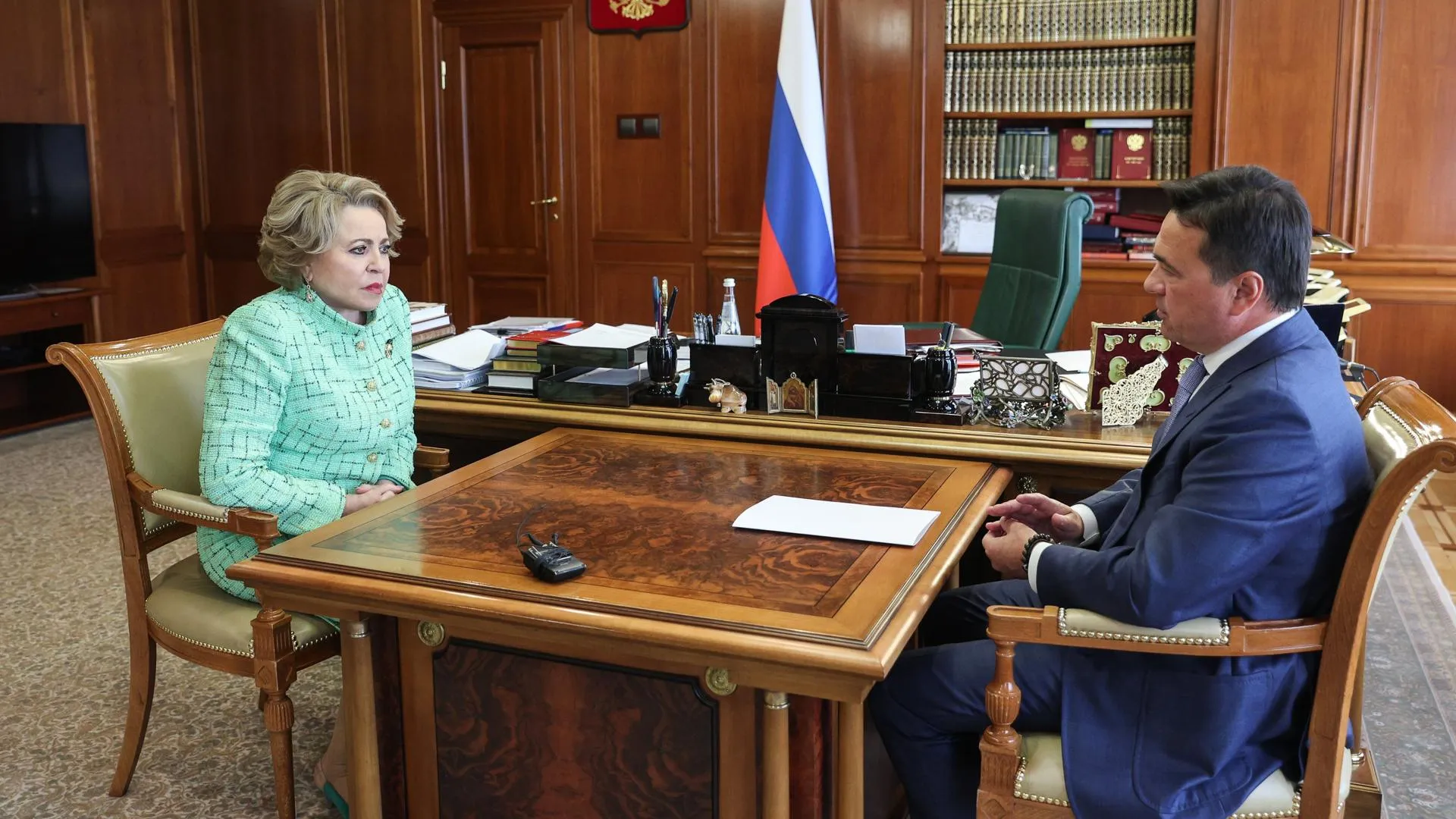 Валентина Матвиенко на встрече с Андреем Воробьевым назвала Подмосковье лидером в России по многим направлениям