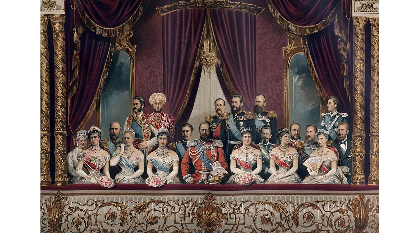 Семья Александра III в Большом театре, 1883 год