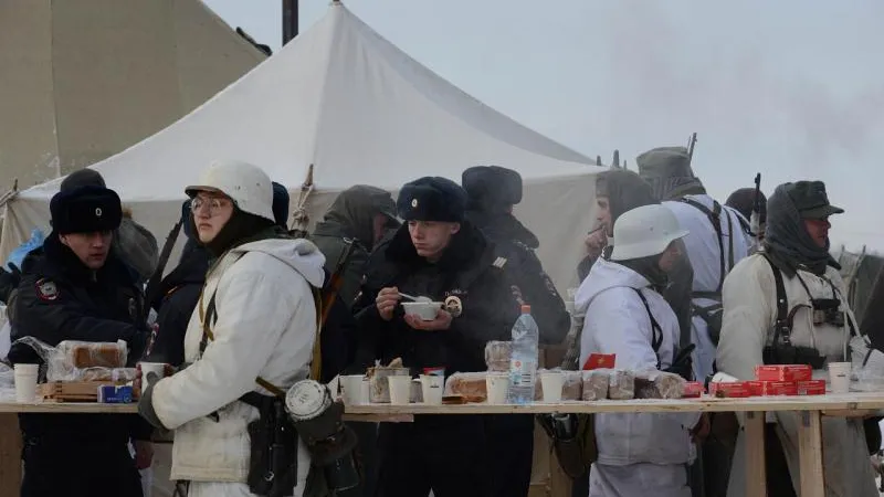 Реконструкция боев Красной армии прошла под Волоколамском