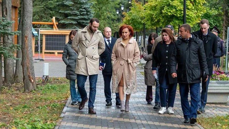 Преображения парка в Дедовске оценила глава муниципалитета Татьяна Витушева
