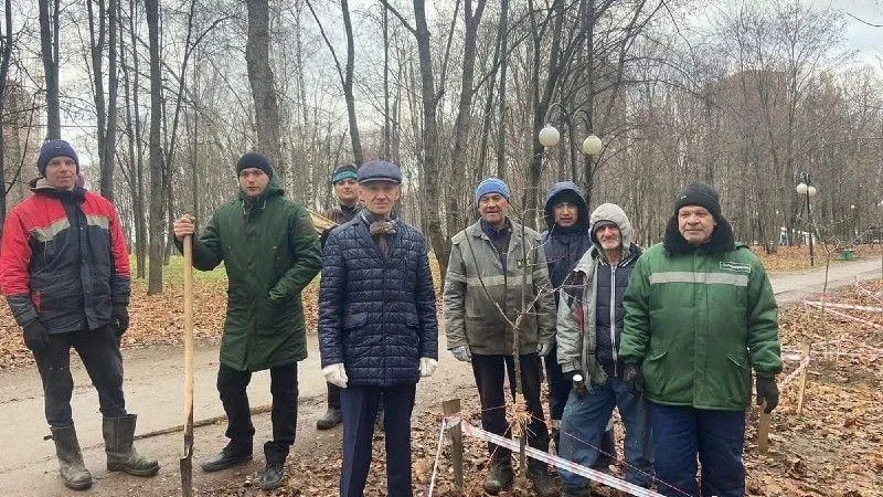 Памятная дубовая аллея появилась в Наташинском парке города Люберцы