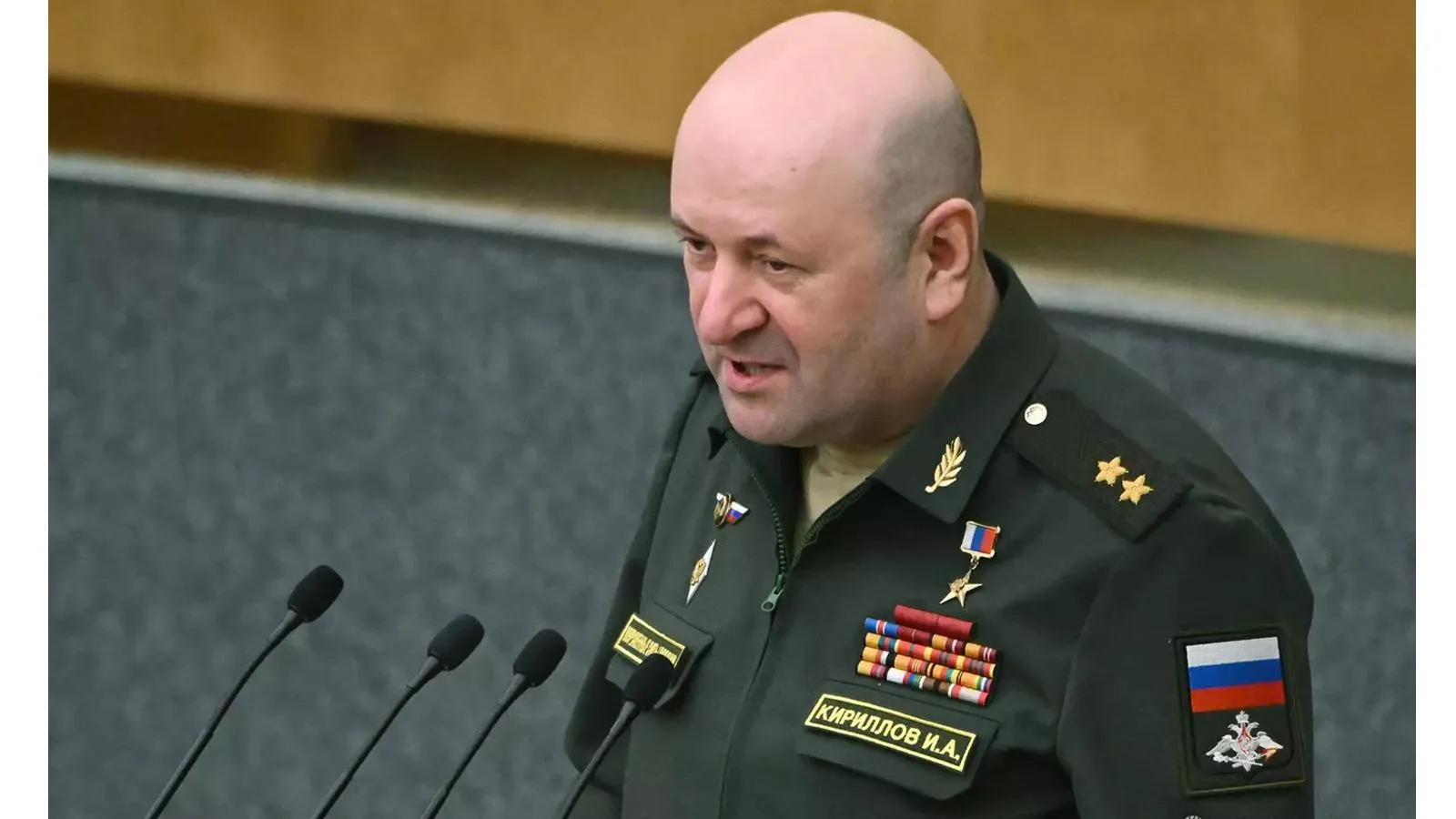 Начальник управления войск РХБЗ ВС РФ генерал-лейтенант Игорь Кириллов. Владимир Федоренко