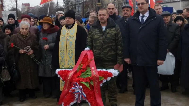 Митинг, посвященный годовщине вывода войск из Афганистана, прошел в Пушкине