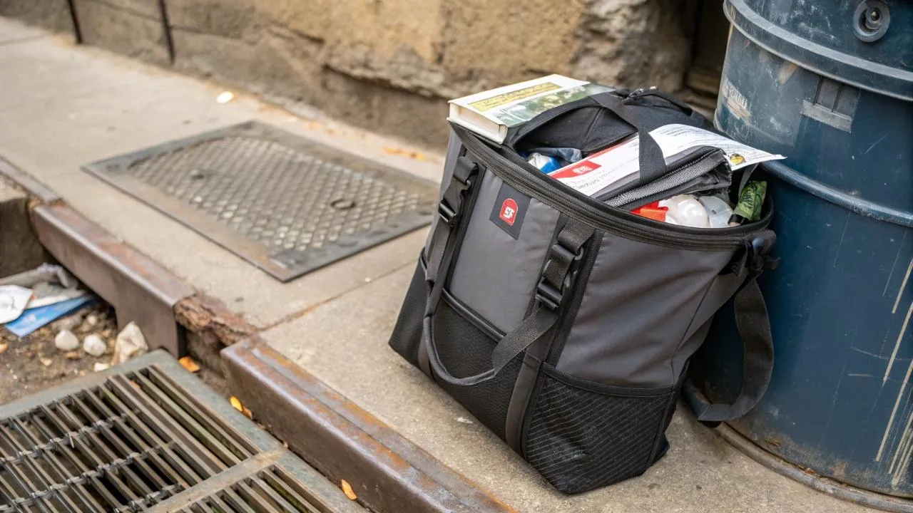 Еда из мусоропровода: курьеры в Орехово-Зуеве придумали «грязный» способ хранения сумок