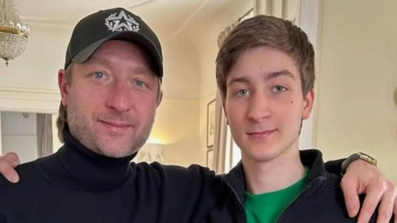 Евгений Плющенко со старшим сыном Егором Ермаком