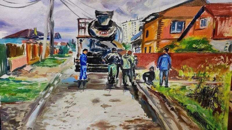 Художник из Дедовска восхитил горожан будничной сценой на картине