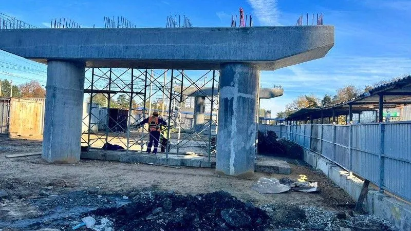 В Раменском на 65% выполнили устройство опор путепровода со стороны Южного проспекта