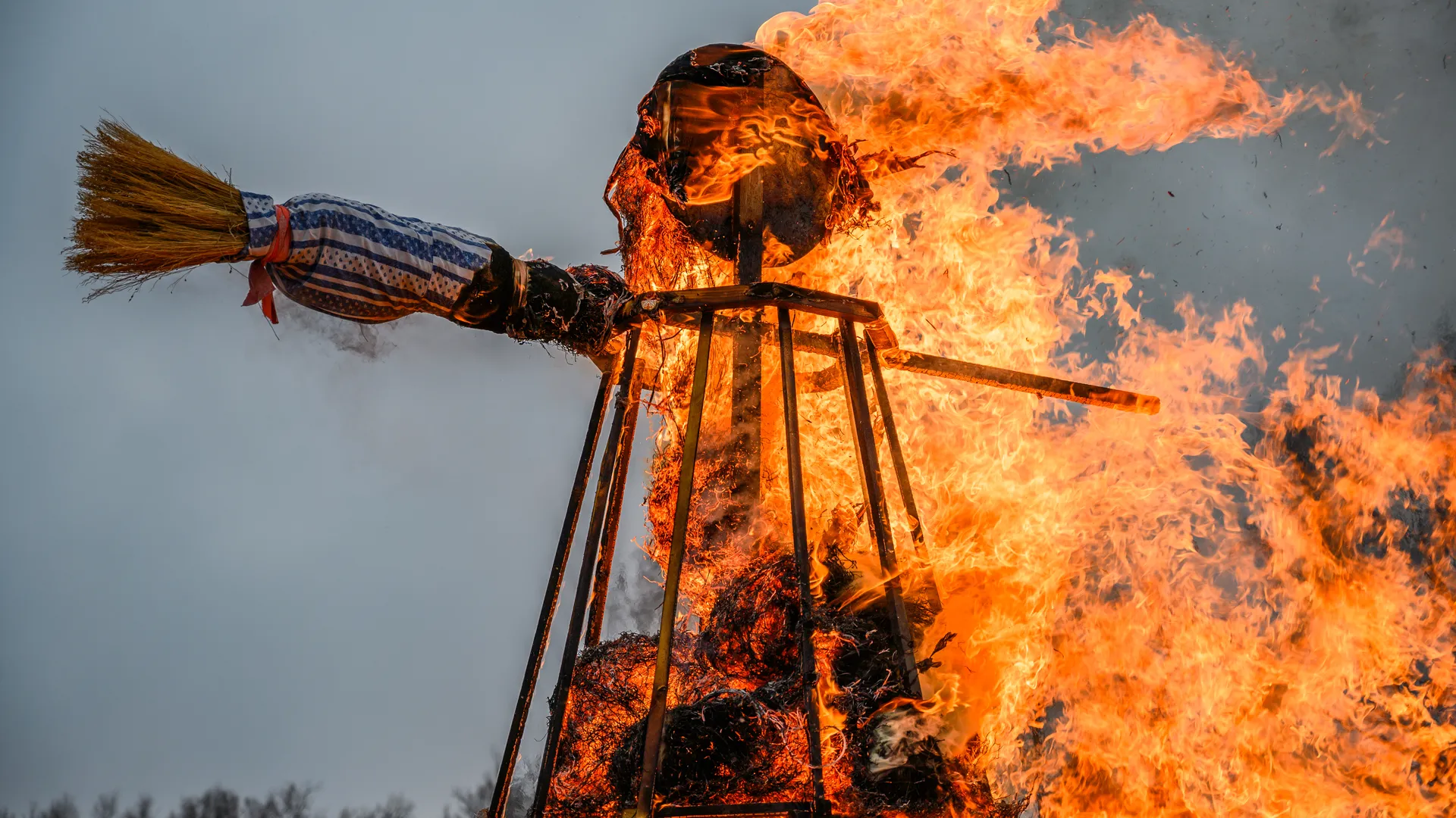 празднование Масленицы в Муранове