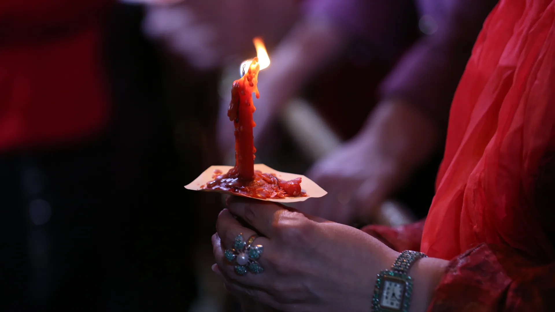 Пасхальное богослужение в Храме Христа Спасителя в Москве