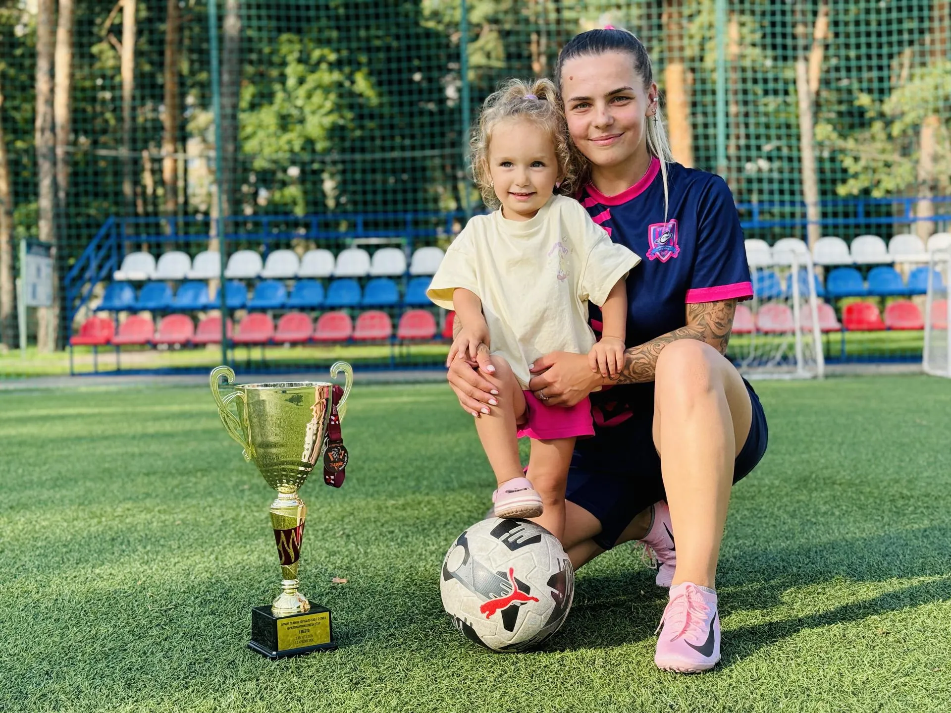 Карина Мещерякова, капитан команды Футбольные мамы «Сатурн»/Фото: Ольга Стаферова&nbsp;&nbsp;