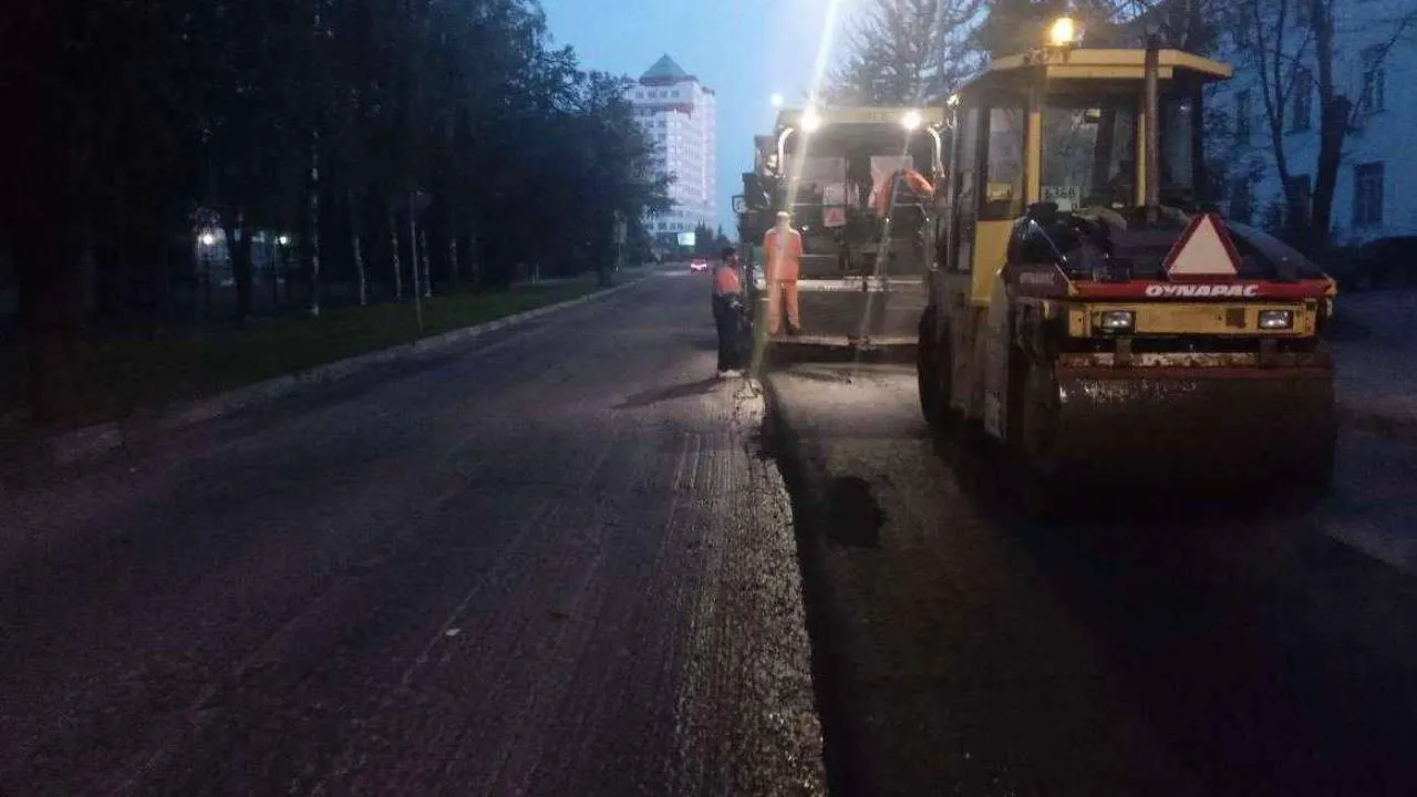 Покрытие на двух региональных дорогах заменили в Дзержинском